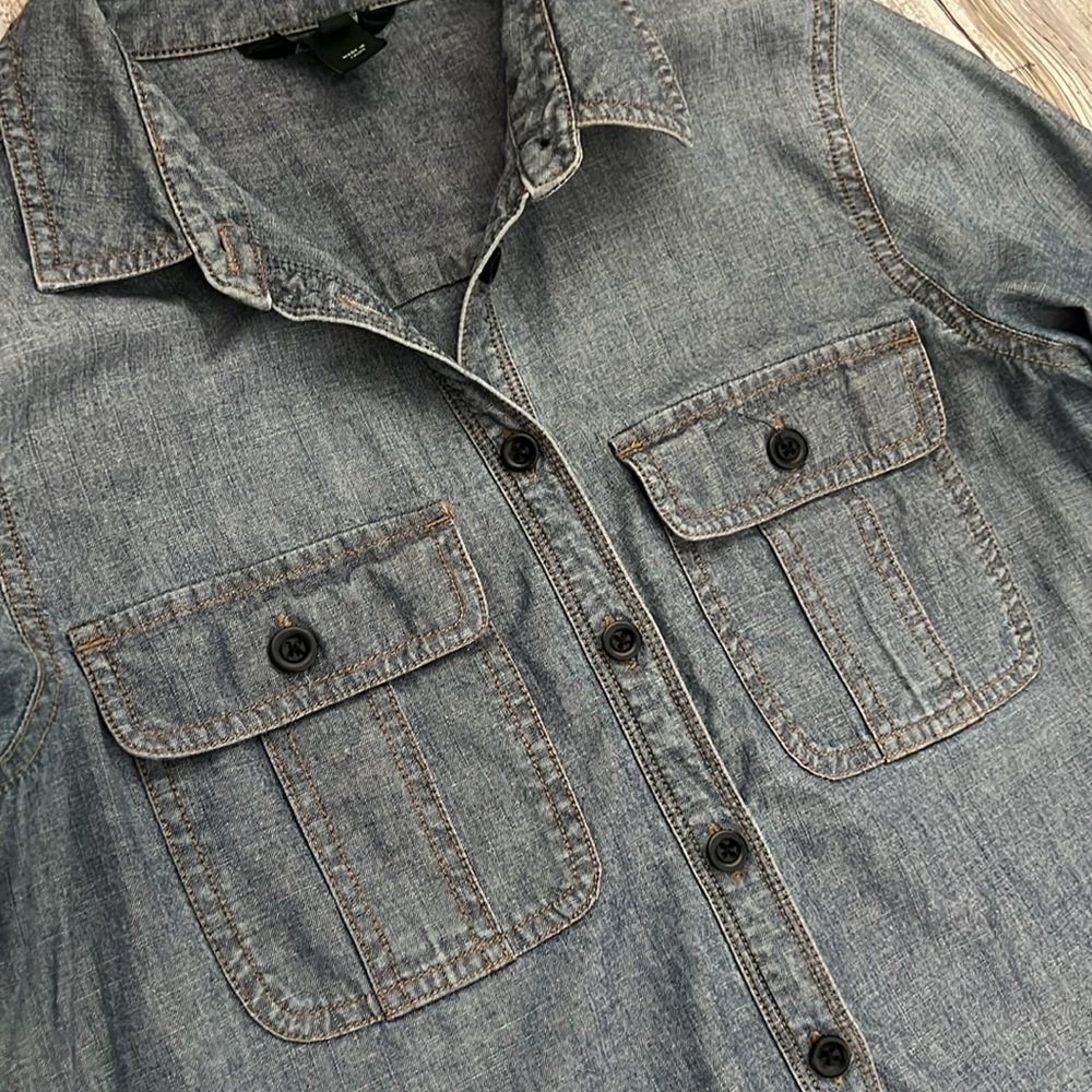 J Crew Denim Dress Sz XS - Picture 2 of 4
